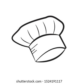 chef hat icon on white background