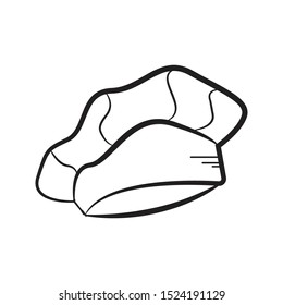 chef hat icon on white background