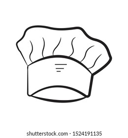 chef hat icon on white background