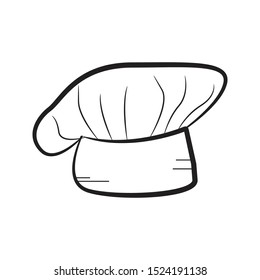 chef hat icon on white background