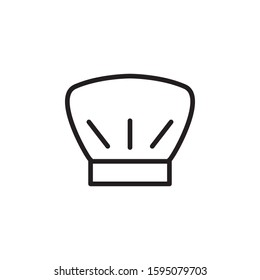 chef hat  icon outline style template. Trendy style, vector eps 10 
