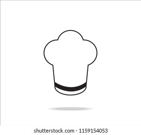 Chef hat icon, outline vector sign