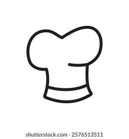 Chef hat icon Outline vector for web ui