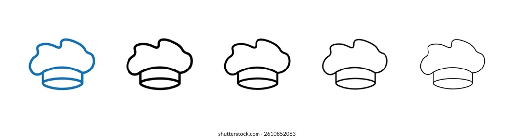 Chef hat icon Outline vector logo for web ui