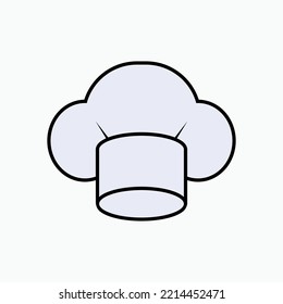 Icono de Sombrero de Chef. Uniforme de cocina profesional.