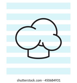 Chef hat icon. Restaurant menu 