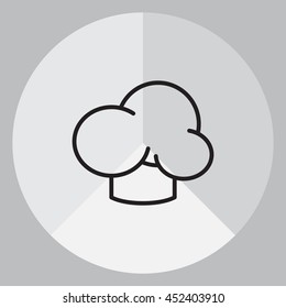 Chef hat icon. Restaurant menu 