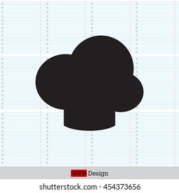 Chef hat icon. Restaurant menu.