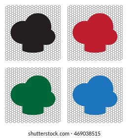 Chef hat icon. Restaurant menu.