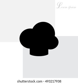 Chef hat icon. Restaurant menu.