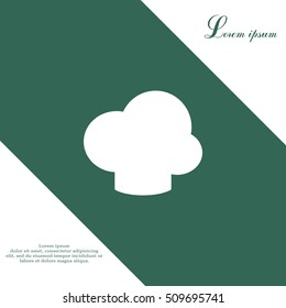 Chef hat icon. Restaurant menu.