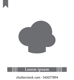 Chef hat icon. Restaurant menu.