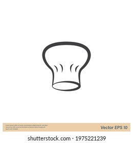 chef hat icon restaurant symbol logo template