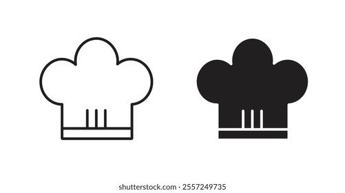 Chef hat Icon set. vector illustration set