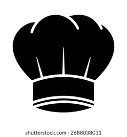 Icono de sombrero de chef. Chef signo. ilustración plana de icono de Vector sobre fondo blanco