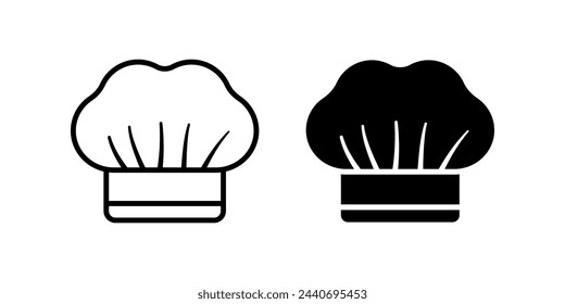 Icono de sombrero de chef. signo de chef. para concepto móvil y diseño web. ilustración vectorial