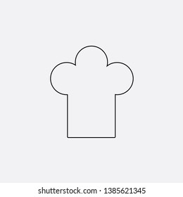 chef hat icon sign signifier vector