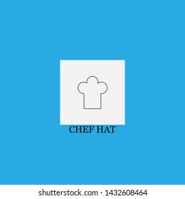 chef hat icon sign signifier vector