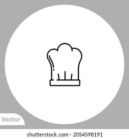 Chef hat icon sign vector,Symbol, logo illustration for web and mobile