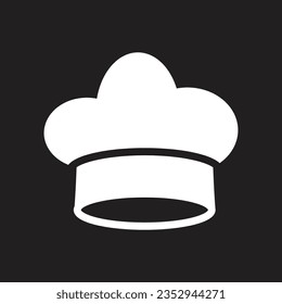 chef hat icon simple design art eps 10