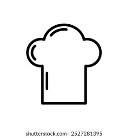 Chef hat icon. Simple element illustration. Chef hat concept outline symbol design. Can be used for web and mobile