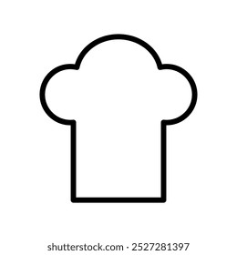 Chef hat icon. Simple element illustration. Chef hat concept outline symbol design. Can be used for web and mobile