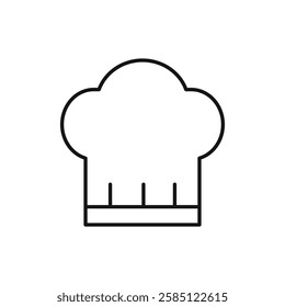 Chef hat icon. simple thin line vector icon