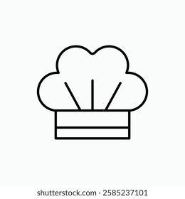 Chef hat icon. simple vector icon