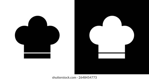 Chef hat icon symbol collection. Flat vector stock illustration.