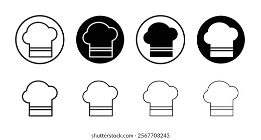 Chef hat icon Symbol mark in filled style