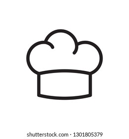 chef hat icon in trendy flat style 
