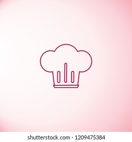 Chef hat icon vector