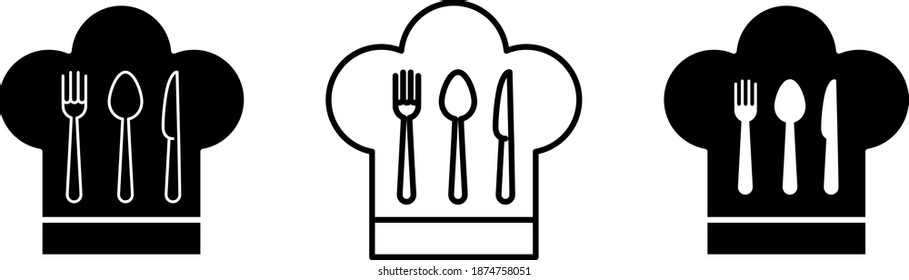 Chef hat icon , vector