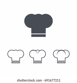 chef hat icon vector