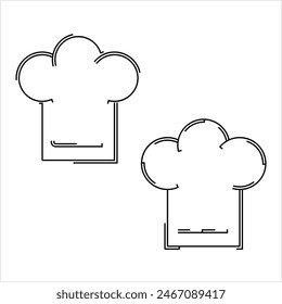 Chef Hat Icon, Chef Hat Vector Art Illustration