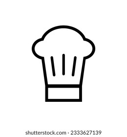 Vector de iconos de sombrero de chef. Señal de ilustración de Cocina. símbolo de cocina.