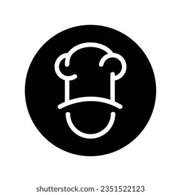 Chef hat icon vector. Cook illustration sign. kitchen symbol.