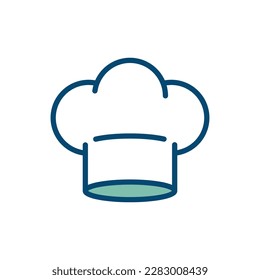 chef hat icon vector design template in white background