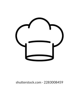 plantilla de diseño de vectores de icono de sombrero de chef en fondo blanco