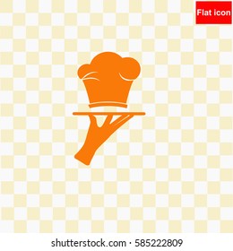 Chef hat  icon Vector design.