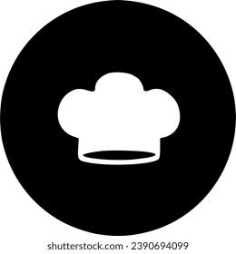 Chef hat icon vector, filled flat sign, solid pictogram isolated on sign, symbol, vector, art