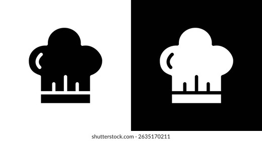 Chef hat icon Vector in flat style. Collection silhouettes