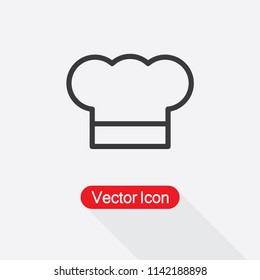 Chef Hat Icon Vector Illustration Eps10