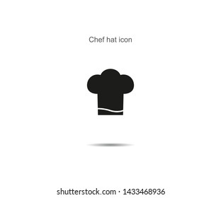 Chef hat icon vector illustration on background