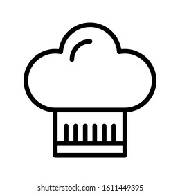 Chef hat icon. vector illustration. editable icon