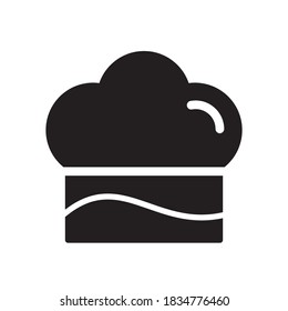 Chef Hat Icon Vector Illustration Flat Design Trendy