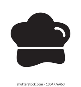 Chef Hat Icon Vector Illustration Flat Design Trendy