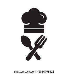 Chef Hat Icon Vector Illustration Flat Design Trendy