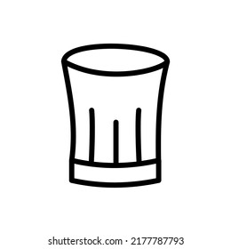 chef hat icon vector illustration logo template for many purpose. Isolated on white background.