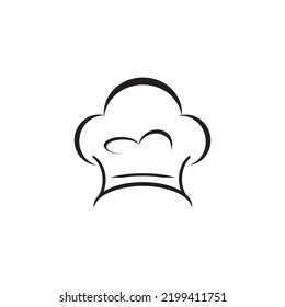 chef hat icon vector illustration symbol design 